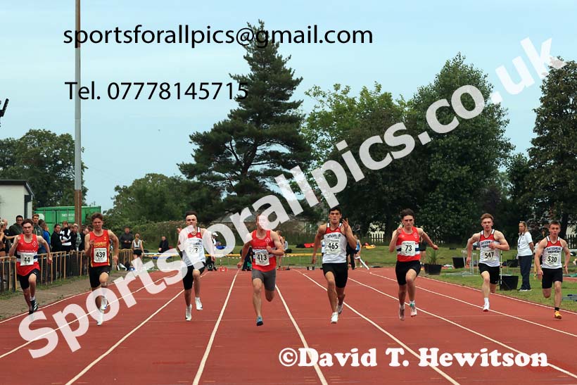 100 metres, 2025 NEGP No 5 Monkton, Wednesday, July 23rd. Photo: David T. Hewitson/Sports for All Pics